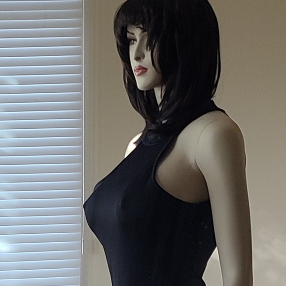 DRESSY BLACK ROMPER DRESS - Picture 12 of 13